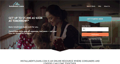 Desktop Screenshot of installmentloans.com